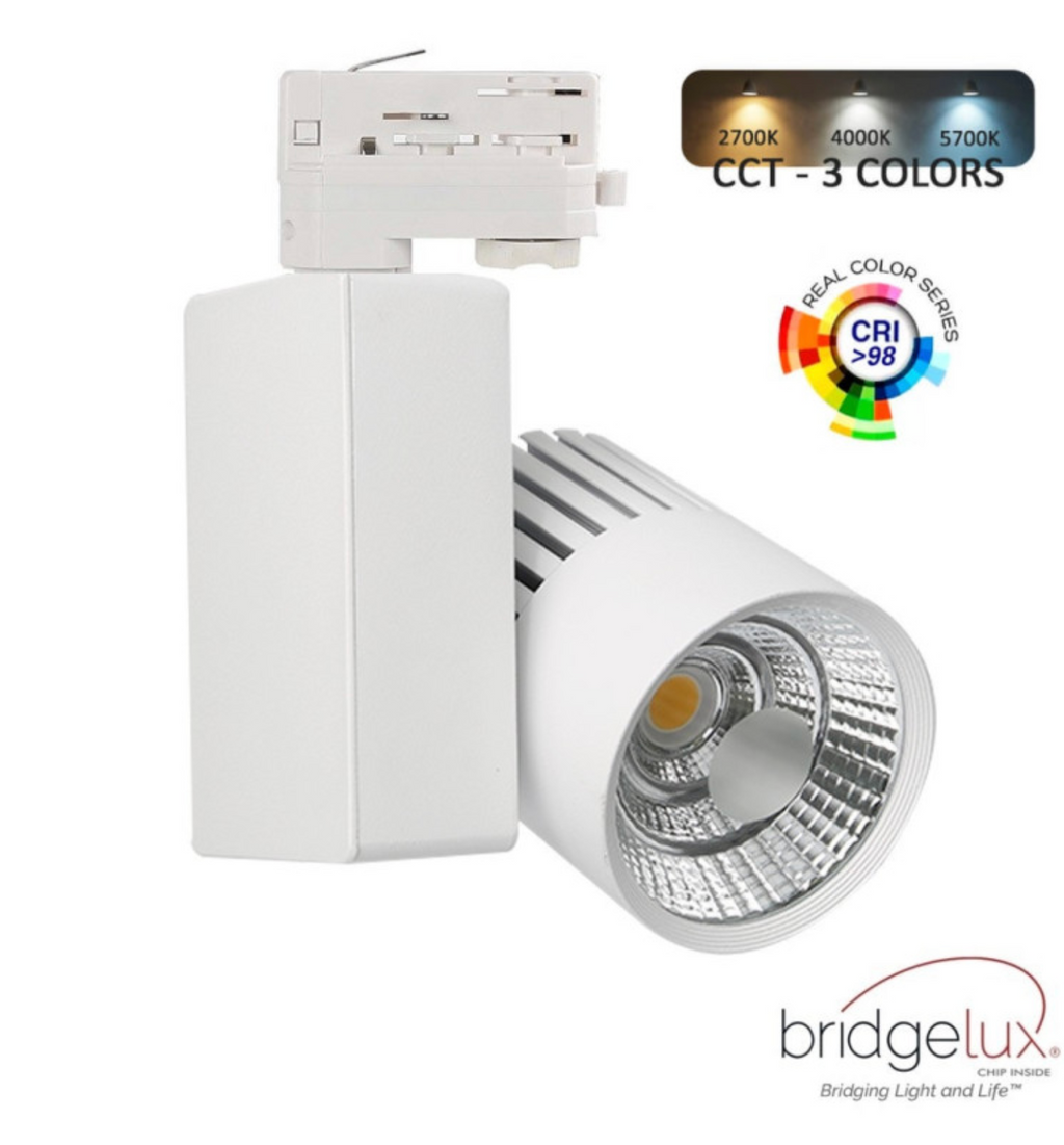 LED Spotlight 40W 3CCT Trefas Vit