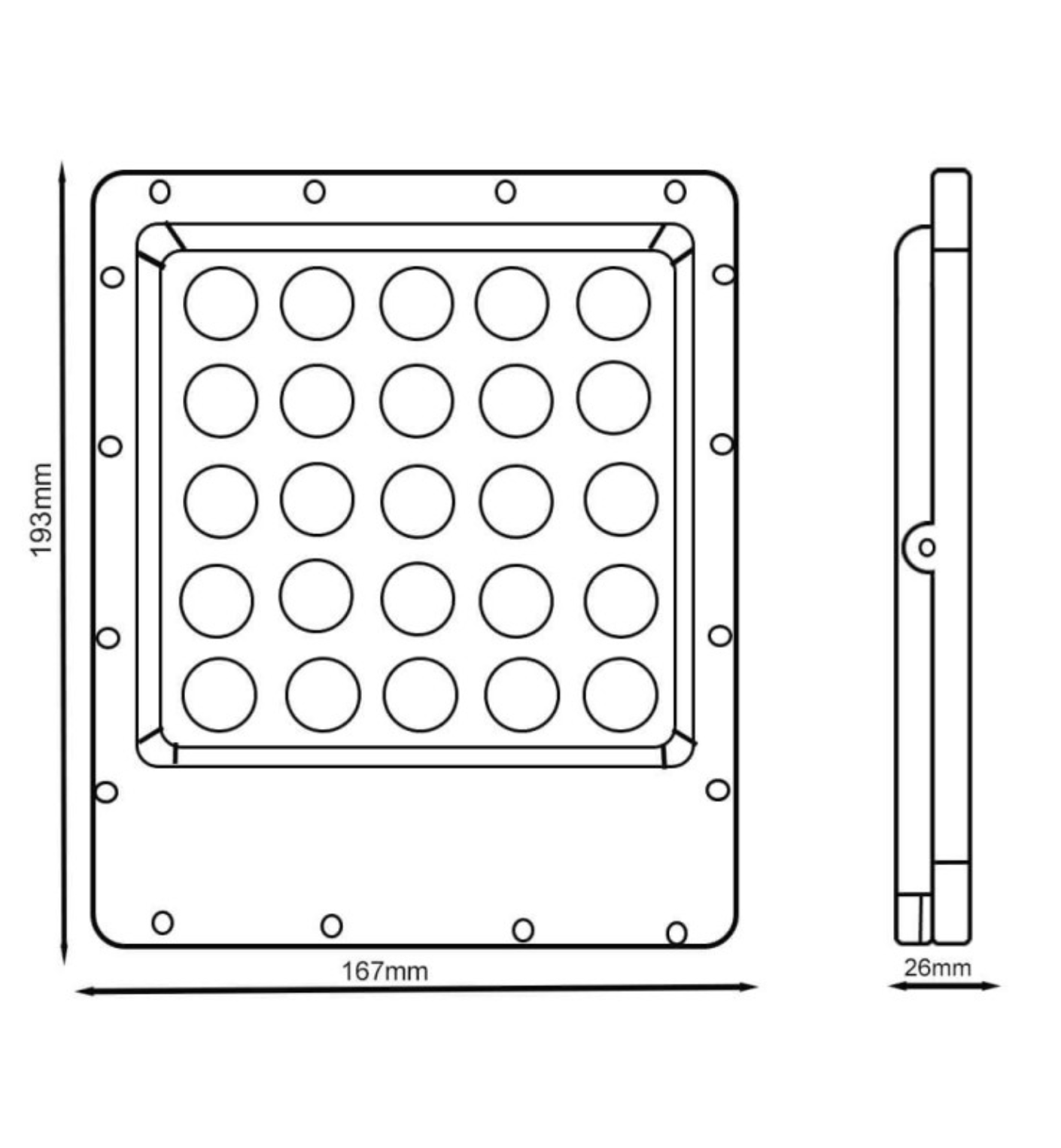 STRÅLKASTARE 100W